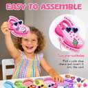 Valentines Day Cards for Kids School Classroom - 36 Valentine Cards with 72 Unique Shoe Charms, 6 Cute Designs - Valentine Exchange Gift for Boys Girls, Funny Valentines Cards for Kids Party Favors