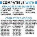 W10436252 Upgraded Freezer Door Gasket Compatible with Amana Maytag JennAir Kenmore KitchenAid Whirlpool Replaces W10131754 W10164041 W10164041N 12683806B 12683820B 8170951 8171186 67003559 2311870