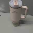 STANLEY Quencher H2.0 Tumbler with Handle and Straw 40 oz Flowstate 3-Position Lid Cup Holder Compatible for Travel Insulated Stainless Steel Cup BPA-Free Rose Quartz 2.0