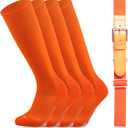 2 x Youper Youth Baseball/Softball Belt & Socks Combo Set (2 Pairs of Socks & 1 Belt) (Orange)
