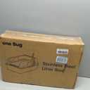 Stainless Steel Cat Litter Box XL for Big Cats, High-Sided Design Prevents Urine Leakage, Non-Stick, Easy to Clean, Includes Scoop, Gray