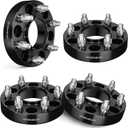 EVIL ENERGY 6x135 Wheel Spacers 1.25 inch Compatible for F150 2015-2024, 6x135 mm Hubcentric with Lip 6 Lugs 87.1 mm Hub Bore M14x1.5 Studs Black