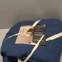 CLOUDSCAPE 8 Layer Muslin Blanket for Adults, 100% Cotton Gauze Layering Blanket King Size, 92"x108" Fits Upto Cal King Bed - Heavy Weight, Breathable, All Season Soft Bedding - Ensign Blue