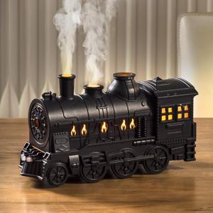 Essential Oil Diffuser 300ML Train Cool Mist Humidifier Quiet Aromatherapy Diffuser with Night Light for Bedroom Desk Auto Shut-Off & No Remote Included
