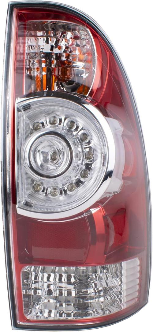 Boine Tail Light Right Passenger Side Compatible With 2005-2015 Toyota Tacoma Pickup Rear Light Brake Lamps LED Lens Bulb and Harness Included (Right Passenger Side)