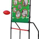 Sport Squad Endzone Challenge 2-in-1 Football and Flying Disc Toss - Backyard and Lawn Game for Indoor and Outdoor Use - Practice your Throwing Skills with this Football Target Carnival Game