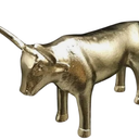 HD 9inch Aluminum Bull Gold