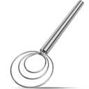 Danish Dough Whisk Stainless Steel Hook Dutch Bread Mixer Hand Tool for Sourdough Baking Making Blending Pastry Pizza