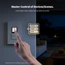 Aqara Touchscreen Switch S100 US, LCD Smart Light Switch, Matter Hub Required, 8 Wireless Buttons, Native Matter Over Wi-Fi, Built-in Thread Border Router, Works with Apple Home, Alexa & Google Home