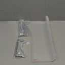 Lounsweer 4 Set Pegboard Shelf Clear Acrylic with Metal Hooks Organizer Accessories Storage for Pegboard Display Wall Craft Room Home Garage Nursery Kitchen Workbench(L Shape,12 x 4 Inch)