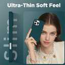 Magnetic for iPhone 16 Pro Case, Compatible with Magsafe, Suction Cup Phone Mount, 2 Screen Protectors - Camera Protector, Silicone Shockproof Protective Phone Cover 6.3", Dark Green