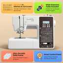 1130 Computerized Sewing and Quilting Machine, 300 Stitches, LCD Screen, 1-Step Buttonhole, Speed Control, Wide Table, Sewing Machine for Clothes & Jeans, Sews Multiple Layers of Denim