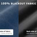LazBlinds 100% Blackout Roller Shades, No Tools No Drill Cordless Blinds for Windows, Thermal Insulated UV Protection Privacy Window Shades for Bedroom (48''W x 72''H, Navy Blue)