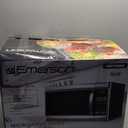 Emerson MW1338SB Countertop Microwave Oven, 6 Pre-Programmed Settings, Removable Glass Turntable, Child Safety Lock, 1.3 Cu ft, 1000W, Stainless Steel