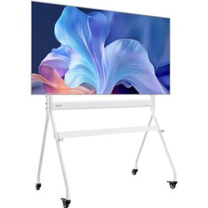 VEVOR Rolling TV Stand, Mobile TV Cart for 35-100 Inch LED/LCD/OLED Flat/Curved TVs, Portable Monitor Stand with Wheels Hold up to 198 lbs for Living Room, Bedroom, Office, Outdoor, Max VESA 800x600mm