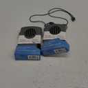 O2COOL Multi-Pack Misting Neck Personal Travel Battery Powered Deluxe Cooling Fan, 2pk (Gray)