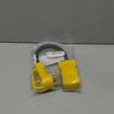 50 Amp to 20 Amp 110V RV Distribution Adapter, 240V to 120V, NEMA 14-50P to 4 X 5-20R/15R RV Generator Adapter, 4-Prong Plug to Mutiple Household Outlet w/ 24amp Circuit Breaker