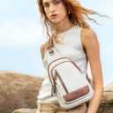 CLUCI Crossbody Bags for Women Men,Leather Sling Bag Cross Body Backpack for Woman Gifts for Women Birthday Unique