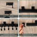 Curved Ceiling Curtain Track Bendable Mount for Curtain Rail Bunk Bed Bay Window Room Divider Flexible Straight (Black,2 m/ 6.6 ft)