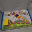 Preschool Learning Activities Educational Workbook - Toddler Prek Montessori Handwriting Practice Activity Tracing Toys Busy Book for Kids, Autism Learning Materials and ABC Learning Book (Blue - General)