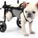 Dog Wheelchair for Back Legs, Light Weight Dog&Cat&Pets Wheelchair Cart with Disabled Hind Legs Walking, Adjustable Doggy Wheelchair Cart with Wheels for Back Legs