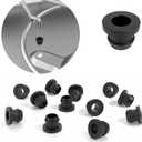 RV Stove Rubber Grommets, 8 Pcs RV Stove Grommets, RV Stove Top Grommets for Magic Chef, RV Stove Parts for Amana, Reduces Noise, Stabilized Grate.(Black)