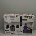 BLACK+DECKER Kitchen Wand Cordless Immersion Blender, 4 in 1 Multi Tool Set, Hand Blender with Charging Dock, Black (BCKM1014K10)