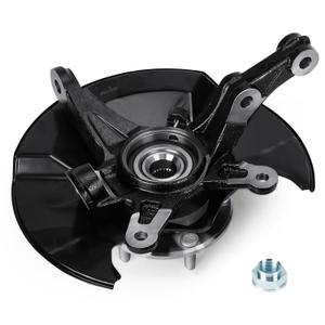 Front Steering Knuckle & Wheel Bearing Hub Assembly for Honda Civic 2006 2007 2008 2009 2010 2011, without Si Model, 698-451 698451 44300SNA952 44300TR0951, Left Driver Side (Front Left)