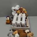 37Pcs Adopt A Puppy Party Favors Set, 12 Plush Puppy Toys with 12 Rattan Basket,Gift Bags,Fence,Chalkboard,Dog Adoption Birthday Party Supplies,Dog Themed Birthday Party Decorations