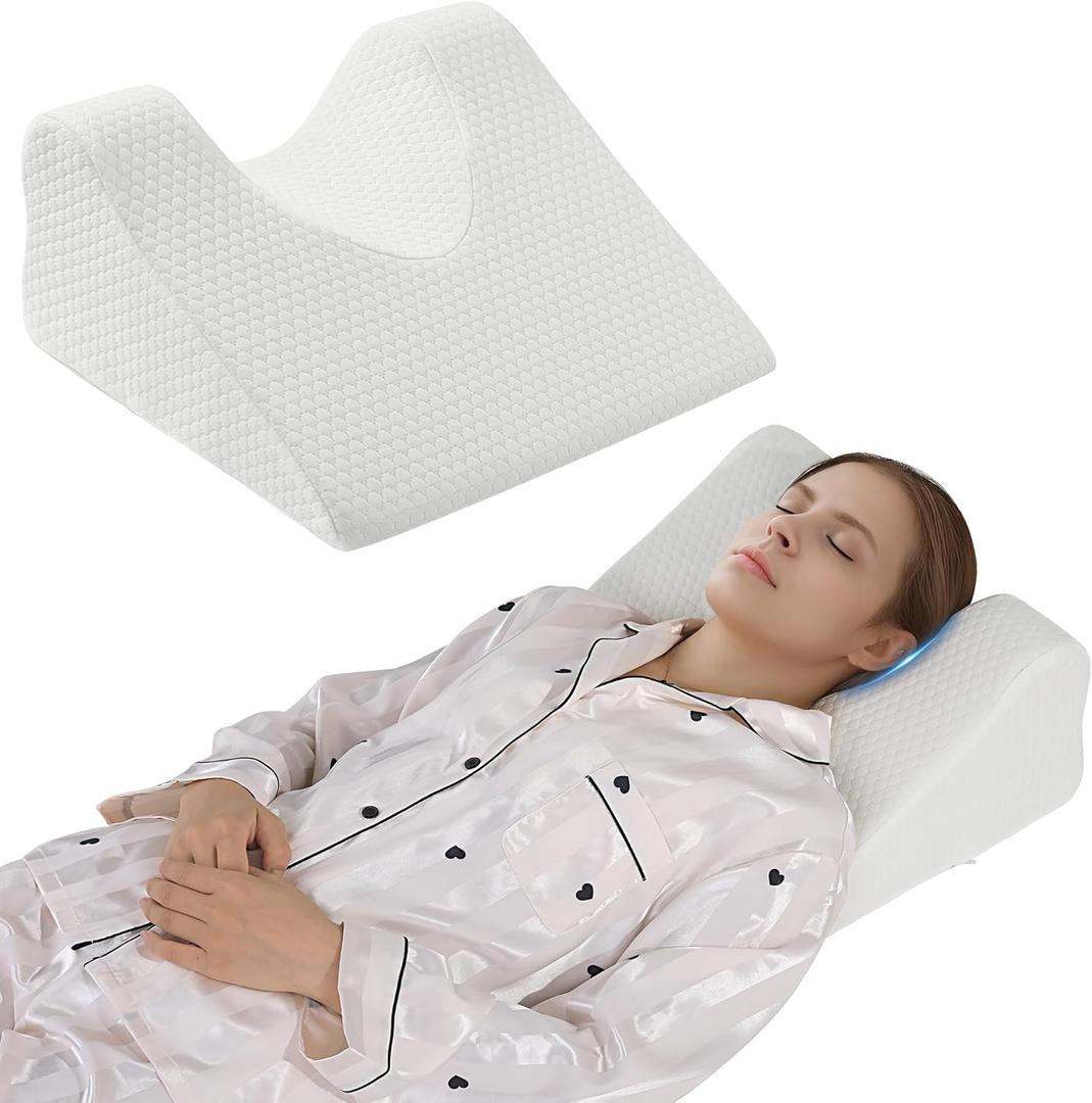 BALAPET Facial Surgery Recovery Pillow, Memory Foam Support Back Sleeping Training Pillow for After Face Lift Surgery, Suit for After Neck Surgery Hair Transplant or Nose Job Pillow