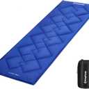 KingCamp Camping Sleeping Pad, Comfortable Lightweight Cot Mat, Thicker Soft Warm Non-Slip Cot Mattress Topper for Camping Hiking, 75"x25", Navy