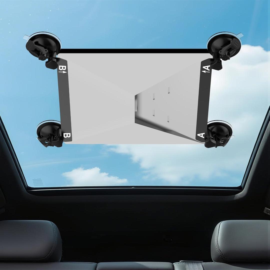 Enhanced Starlink Mini Mount - Locking Suction Cup with Anti-Shake Tech, No Assembly for Car/RV/Boat, 3s Install/Remove on Sunroof/Windows, Scratch-Resistant Starlink Mini Accessories