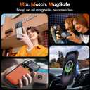 TAURI for iPhone 16 Case, Compatible with MagSafe [Anti-Yellowing] with Screen Protectors, Military-Grade Protection, Shockproof Slim Magnetic Phone Case for iPhone 16 6.1", Black