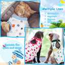 Kacctyen 6 Set Cat Recovery Suit After Surgery Female and Male Cat Kitten Surgery Suit E Collar Alternative Pajama Kitty Clothes for Spay Abdominal Skin Anti Licking(Fruit,Medium)
