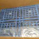 Lineshading Plastic Pallet 32 x 24 x 6 Inch Blue Polyethylene Pallet Breathable Grid Lightweight Storage Pad for Wet Basement Floor Storage Outside Supermarket Garage (Static Load 3 Tons Style)