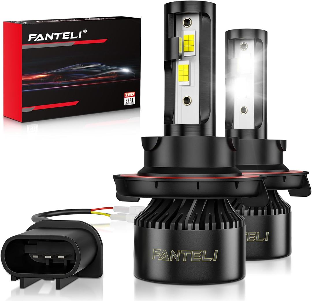 / Bulbs, 34000LM 800% Brighter, Backup Plug & Play 6500K Cool White, IP68 Waterproof Quick Install, Pack of 2, Interior Off Road Lights (H13/9008)