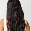 AWAYTR Flat Hair Clips For Women Lay Flat Claw Clip for Hair 4Pcs Large Square Hair Claw Clips (Yellow Leopard + Black White Leopard + Black + Tortoise Shell)