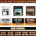Brown Tarp 16x20 Feet, 10 Mil Thick Waterproof Poly Tarps Cover UV Resistant, Rip & Tear Proof with Metal Grommets Every 20 Inches