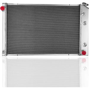 3 Row Aluminum Radiator For 1973-1987 Chevy C10 C20 C30 K10 K20 K30 GMC C2500 1974 1975 1976 1977 1978 1979 1980 1981 1982 1983 1984 1985 1986 1987 Radiators