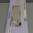 YUNZII B75 PRO MAX QMK/VIA Wireless Mechanical Keyboard,75% Layout with Screen and Knob,Custom Hot Swap Gasket,Creamy Pre-lubed Switches,Bluetooth/Type-C/2.4G for Win/Mac (Beige,Candy Switch)