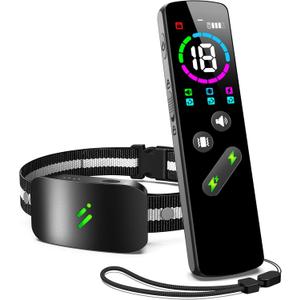 Dog Shock Collar with 10 Levels Beep, 2680FT 4 Modes Electric Dog Training Collar with Remote, Waterproof Dog Shocker for Large Medium Dogs (8-120Lbs) Black