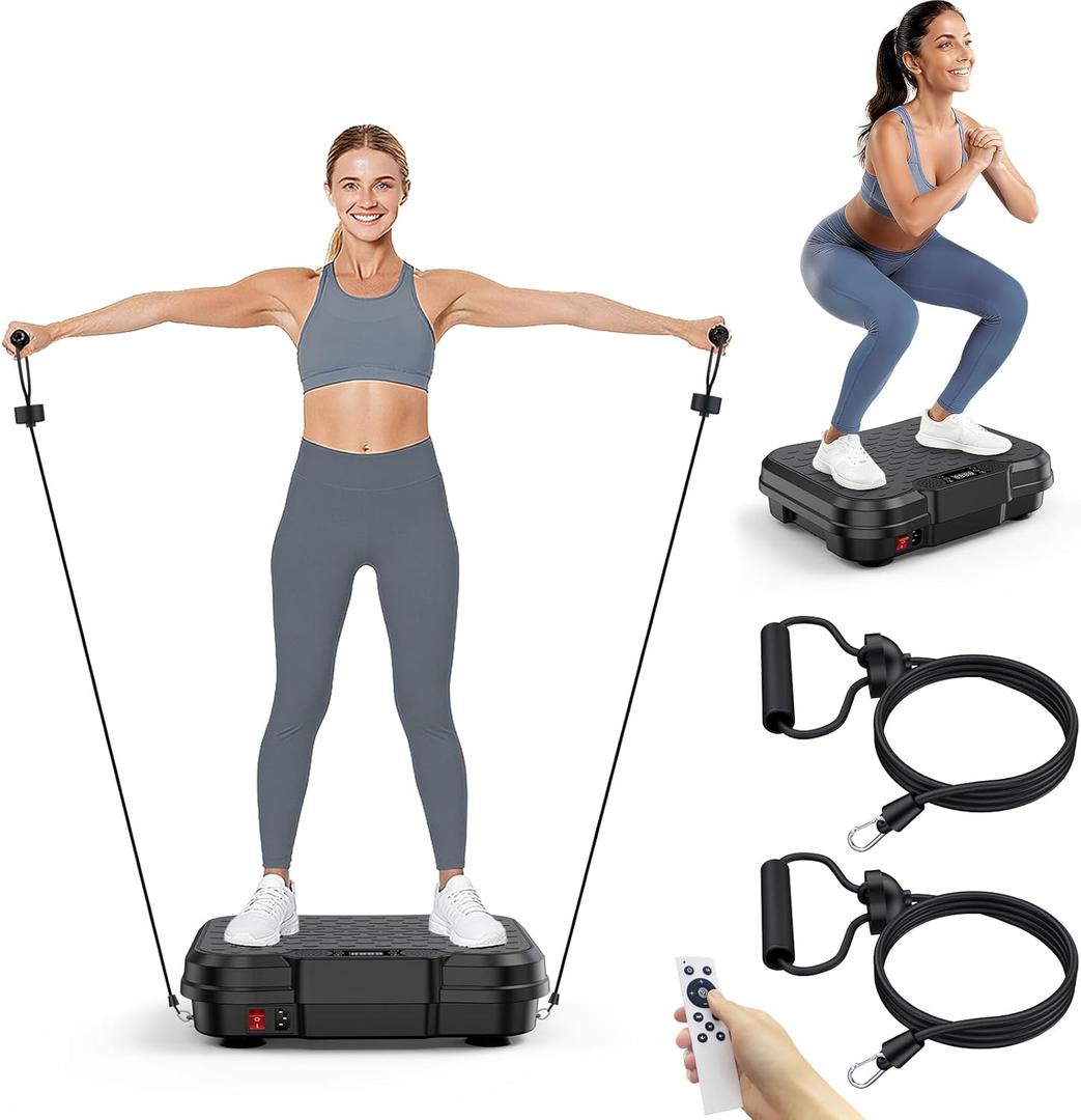 Vibration Plate Exercise Machine for Lymphatic Drainage, Shake Plate Full Body Vibrating Platform for Weight Loss,Vibrate Fitness Platform for Home Women Men