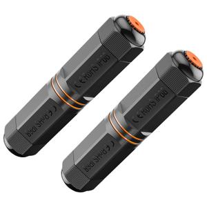 VCE CAT6A Waterproof RJ45 Coupler IP68, 10Gbps CAT6A/CAT6/CAT5E/CAT5 Female-to-Female Outdoor Ethernet Connector Shielded, Network Cable Extender for Outdoor Use 2-Pack, 5.3 in