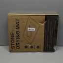 Large Stone Dish Drying Mat for Kitchen Counter, Quick Dry Stone Dishes Mats,Foldable Water Absorbing Diatomaceous Earth Drying Organizer Pad for Plate Rack Bottles Utensils(Dark Gray 24"16" & 8"x4")