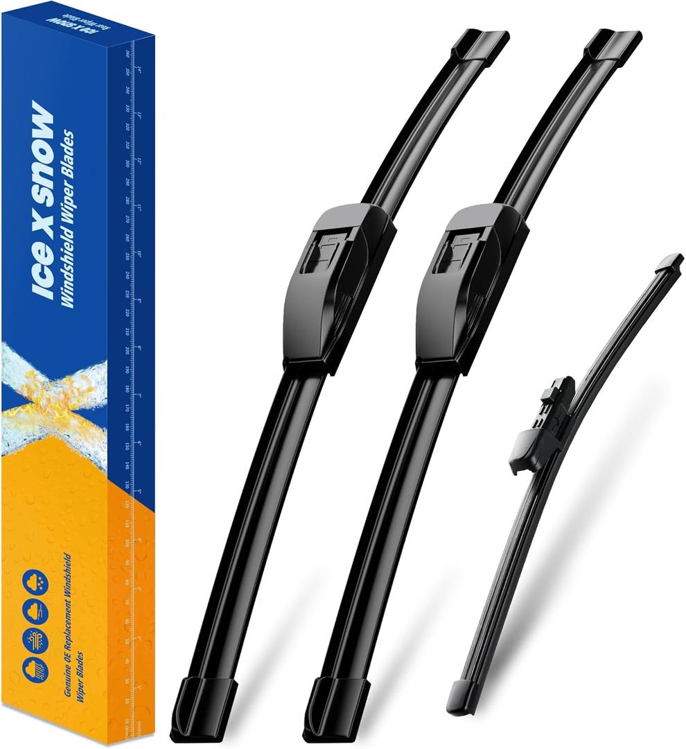 3 Wipers 26"/16"/11" Windshield Wiper Blades Replacement for KIA Sportage 2022-2017 Sorento 2020-2016 Hyundai Santa Fe 2021-2019 Automative Wiper Blades 26"+16" Front Wipers with Rear Wiper Set