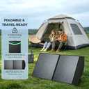 MIKOBOX 100W Portable Foldable Solar Panel Kit with 12V Controller and USB, 18V High Efficiency Solar Pane Monocrystalline Charger for Power Stations, RV Camping Emergency Use