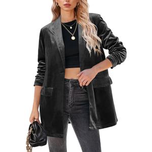 GRAPENT Fashion Jackets & Blazers for Women Plus Size - Expresso Medium Size 8 & 10
