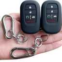 TANDRIVE Key Fob Cover for (5 Buttons) Honda 2026 2025-2022 Civic Accord CR-V HR-V Pilot and 2026 Passport, Silicone, 2-Pack, Black