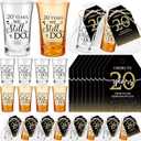 SiliFine 36 Sets 20th Wedding Anniversary Party Favors We Still Do 20 Years Wedding Shot Glasses Thank You Tags Anniversary Decorations Gifts for Guest Favors Celebration Return Gifts