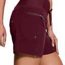 Women's 5"/9" High Waisted Swim Board Shorts Quick Dry UPF 50+ Womens Swim Trunk Bottoms with Liner Zipper Pockets (2XL)